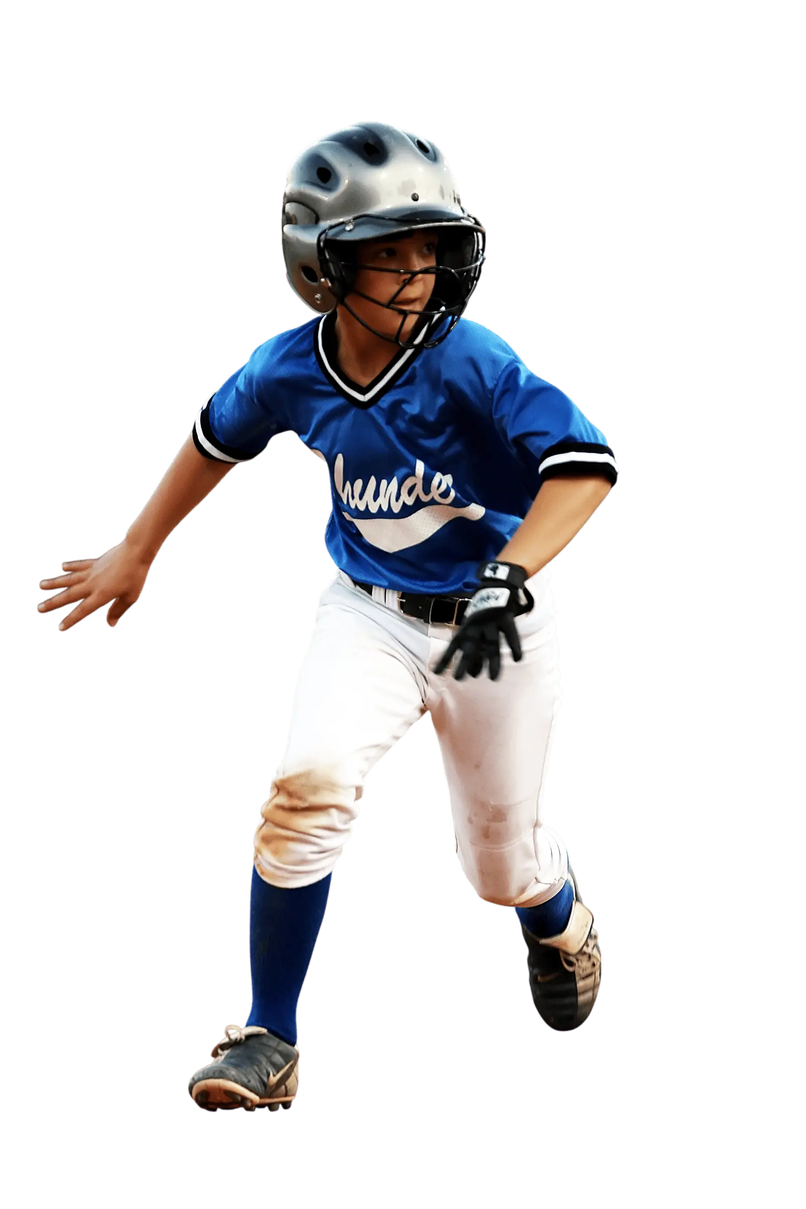Baseball player in custom uniform