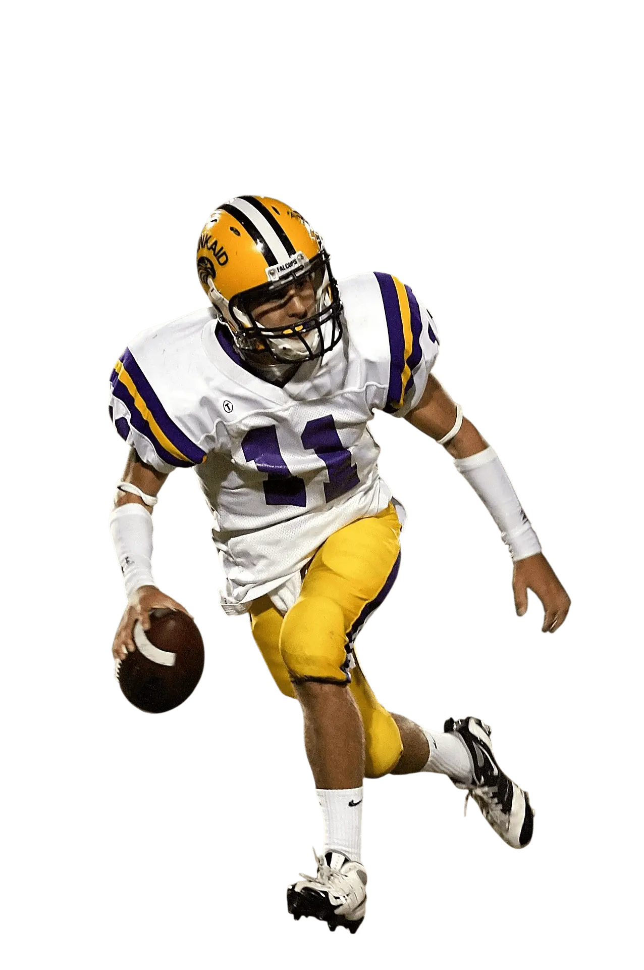 Soccer player in custom uniform